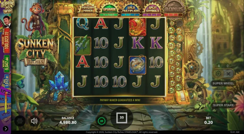 Treasure Map Meter progression unlocking gameplay features in Sunken City Riches