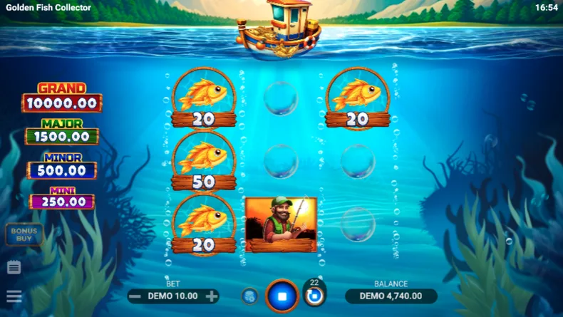 Golden Fish Collector Fish Harvest feature in the base game
