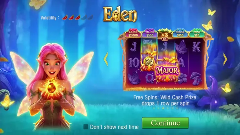 Eden Free Game and Cash Wild