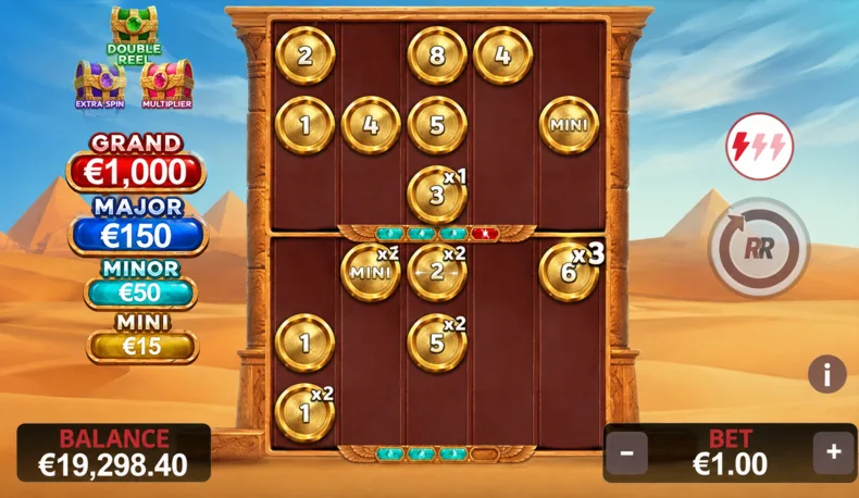 Triple Jewel of Egypt Multipilers Minigame