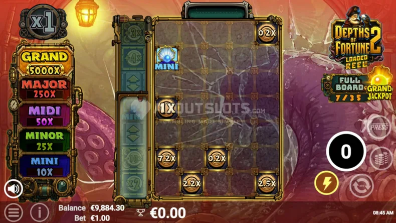 Loaded Hold & Win Jackpot Grid