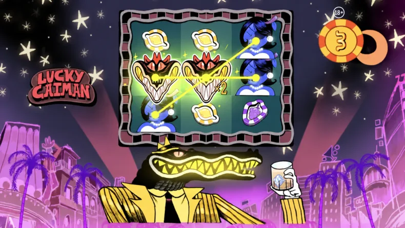 Lucky Caiman Multiplier Wilds Free Spins