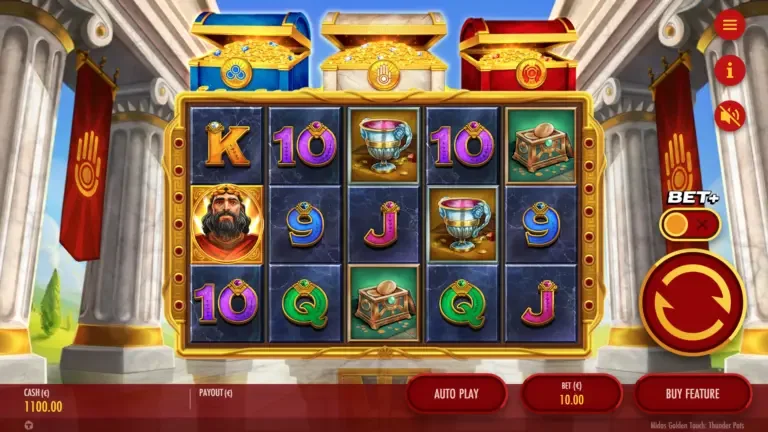 Midas Golden Touch Base Game Thunder Pots