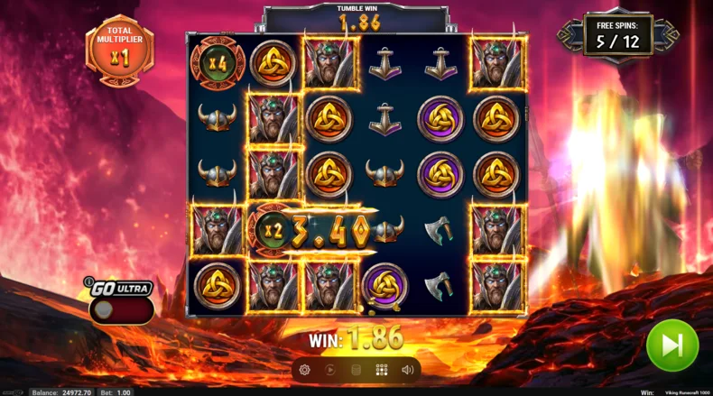 Viking Runecraft Free Spins Multiplier Container