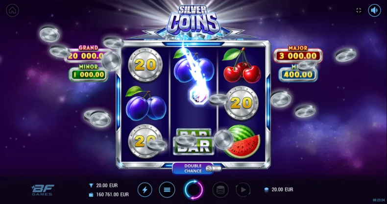 Silver Coins Magnet Collect