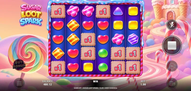 Sugar Loot Spark Sticky Multiplier Positions