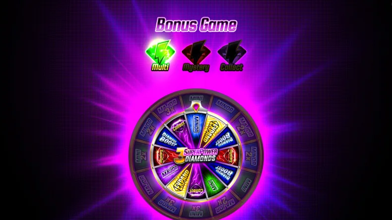 3 SuperPower Diamonds Bonus Wheel