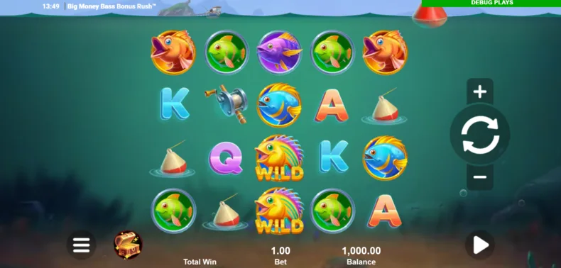 Big Money Bass Base Gameplay