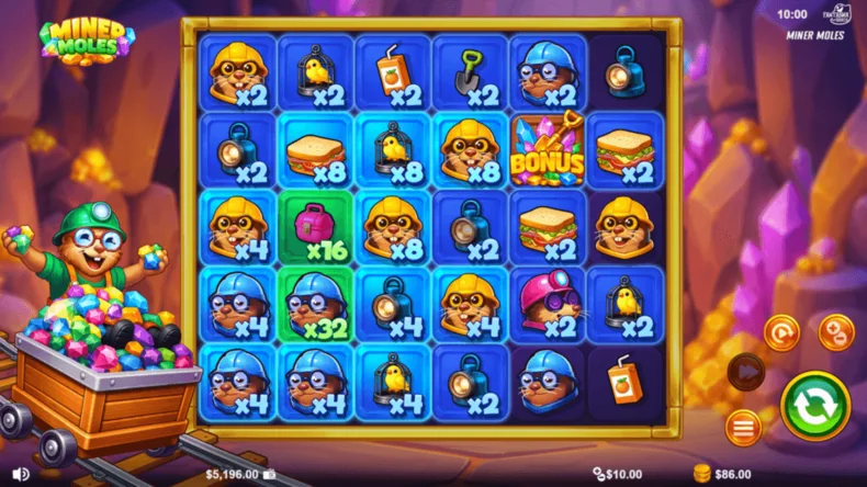 Miner Moles Base Gameplay Dig Multipliers