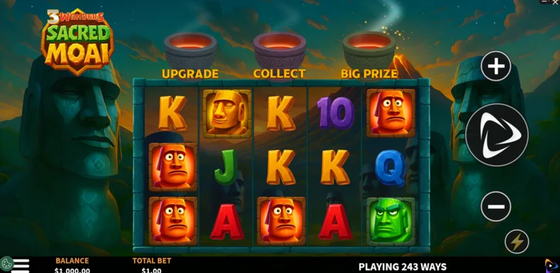 3 Wonders Sacred Moai Base Gameplay