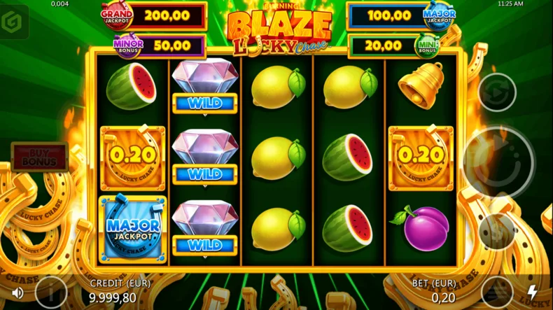 Burning Blaze Lucky Chase Expanding Wilds