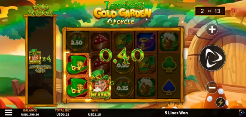 Leprechaun’s Gold Garden Wild Multiplier Spins