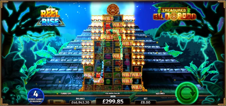 Treasures of El Dorado Free Spins Sticky Wilds