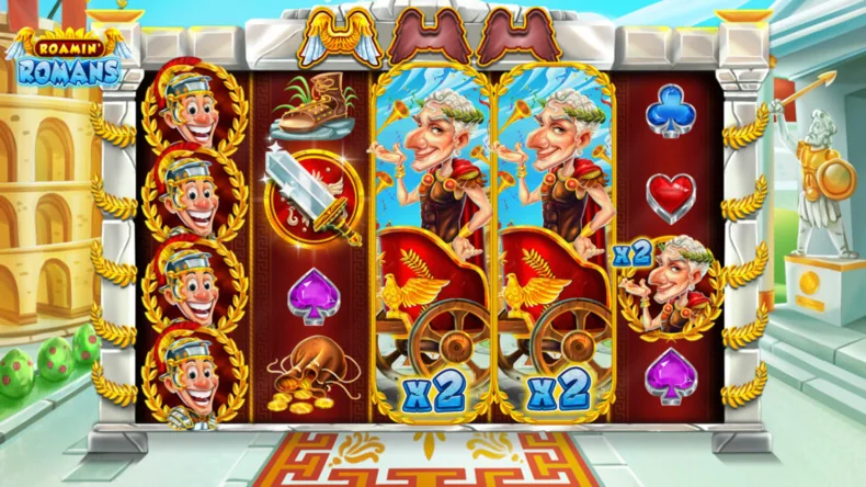 Roamin Romans Ultranudge Caesar Multiplier Gameplay