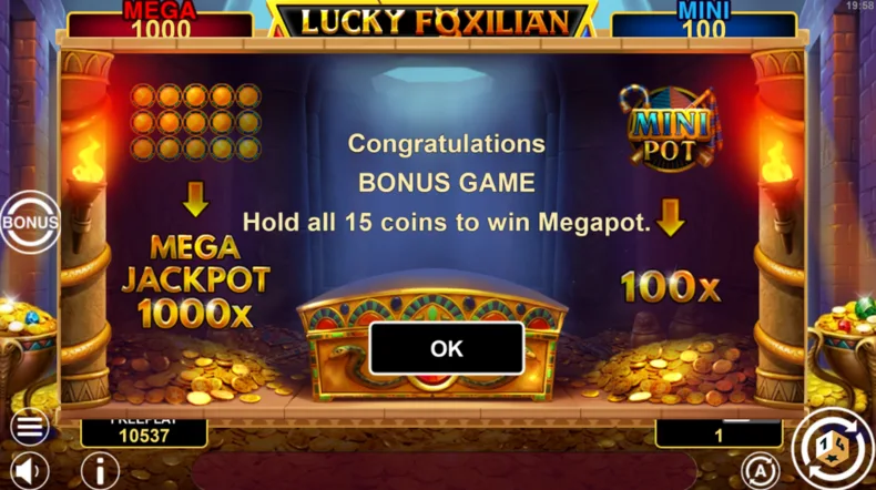 Lucky Foxilian Hold And Win Jackpot Introduction
