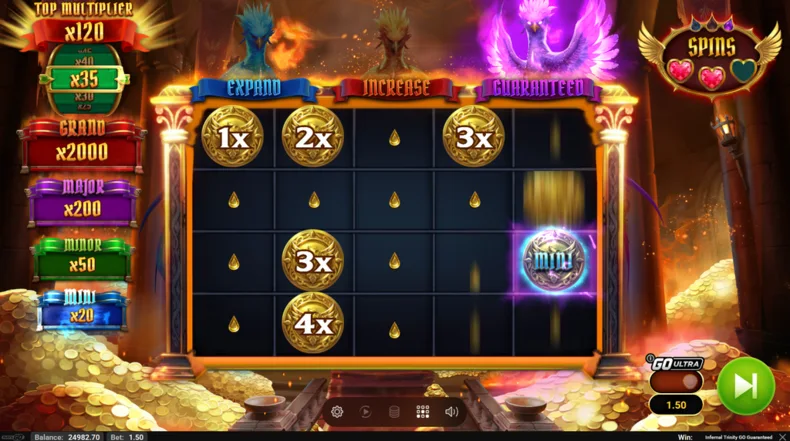 Infernal Trinity GO Guaranteed Coin Feature