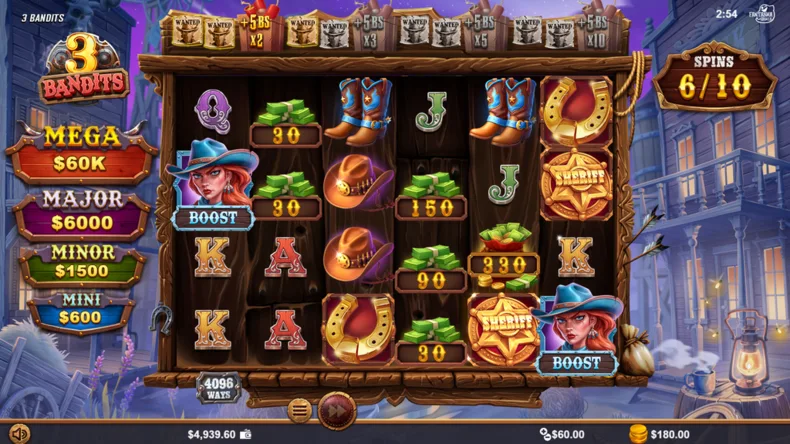 3 Bandits Bonus Spins